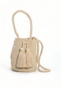 Tumaco Beige Medium | Wayuu Bags | Chila Bags