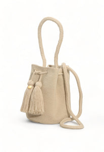 Tumaco Beige Medium | Wayuu Bags | Chila Bags