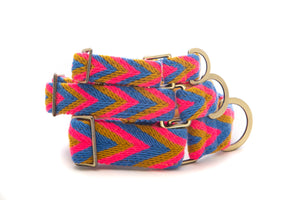 Mostaza Set - Collar & Leash | Wayuu Set | Chila Bags